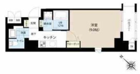 グランカーサ日本橋浜町の物件間取画像